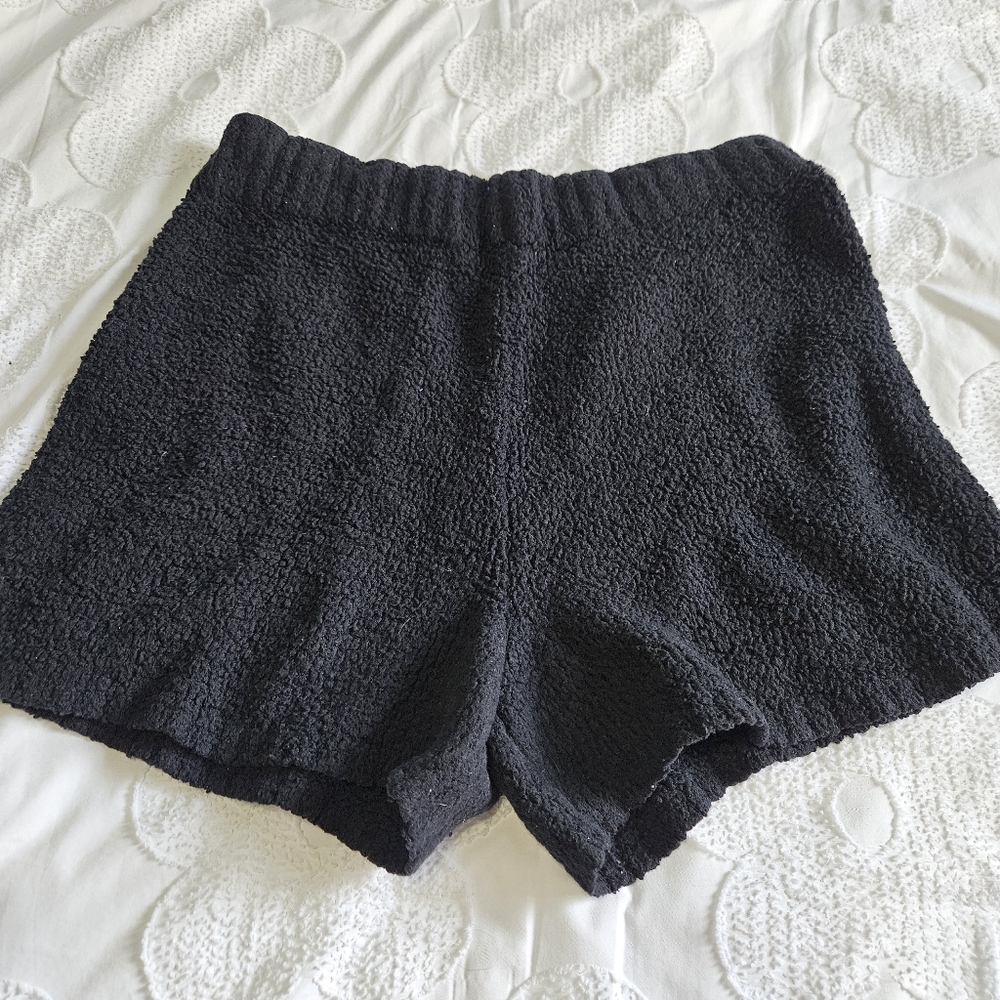 SKIMS COZY KNIT SHORTS 2X/3X BLACK GUC
